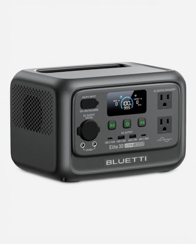 BLUETTI Elite 30 V2 Portable Power Station 288Wh 600W LFP Solar Generator