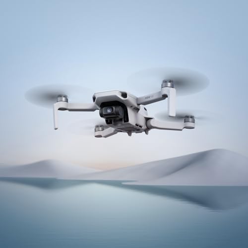 DJI Mini 4K, Drone with 4K UHD Camera for Adults, Under 249 g, 3-Axis Gimbal Stabilization, 10km Video Transmission, Auto Return, Wind Resistance, 1 Battery for 31-Min Max Flight Time