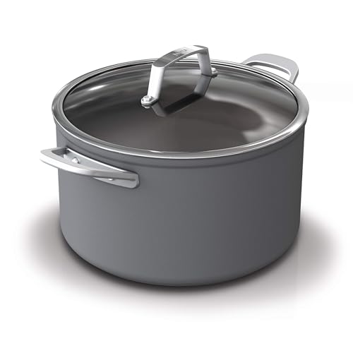 Ninja, Cookware, 12-Piece Cookware Set, Fry Pan, Sauce Pan, Sauté Pan, Glass Lid, Stock Pot, Foodi NeverStick Premium, Hard-Anodized, Nonstick, Oven Safe, Durable Pans, Slate Grey, C39800