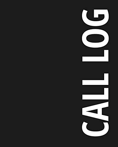 Call Log: Simple Phone Call & Voicemail Recording Log Book, 500+ Telephone Log Space, Home & Office Accessories