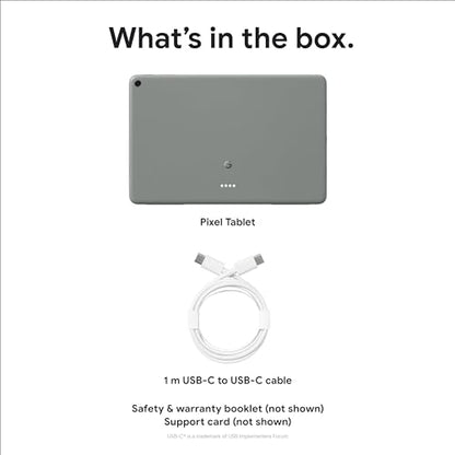 Google Pixel Tablet - Android Tablet with 11-Inch Screen and Extra-Long Battery Life - Hazel - 8 GB RAM - 256 GB