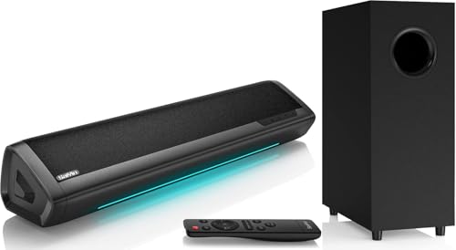 Saiyin Sound Bar with Subwoofer, Home Theater Surround System for TV PC