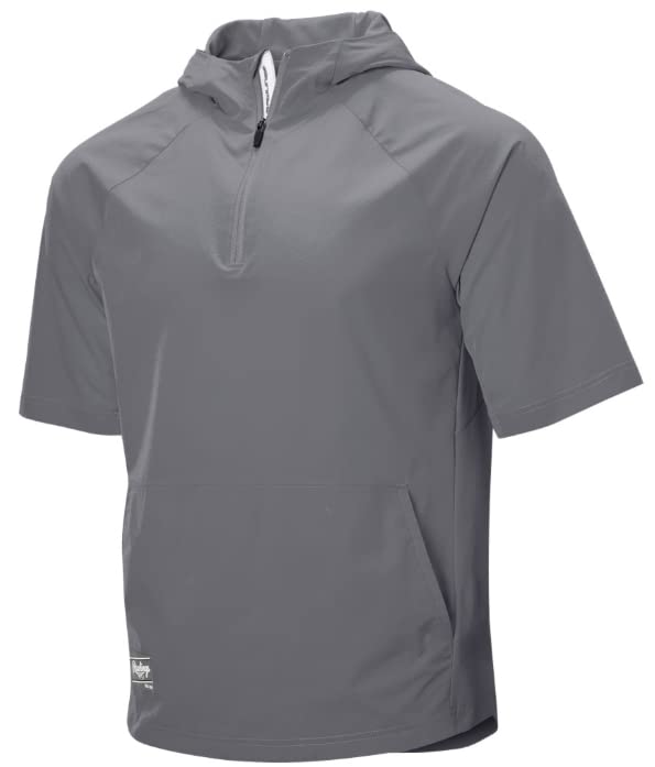 Rawlings Men's Standard Adult Color Sync Short Sleeve Jacket, XXX-Large, Blue Grey, 3X