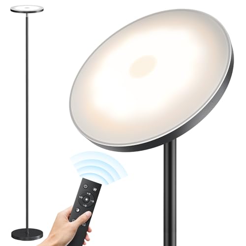 SUNMORY Floor Lamps for Living Room，LED Standing Lamp with Remote Control