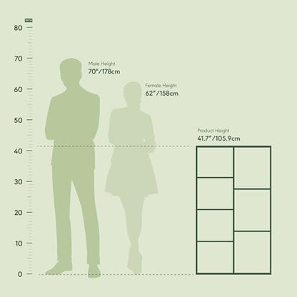 Furinno LUDER Book Shelf, 7-Cube Bookshelf, Bookcase, 9.4 x 19.5 x 41.7, for Living Room, Bedroom, Home Office, Amber Pine