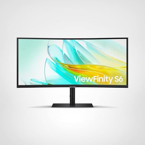 Samsung 34” ViewFinity S65UC, Ultra-WQHD, 100Hz, AMD FreeSync™ HDR10, KVM Switch Built in Speakers with USB-C Curved Monitor, LS34C654UANXGO, 2025