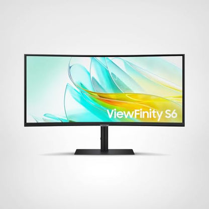 Samsung 34” ViewFinity S65UC, Ultra-WQHD, 100Hz, AMD FreeSync™ HDR10, KVM Switch Built in Speakers with USB-C Curved Monitor, LS34C654UANXGO, 2025