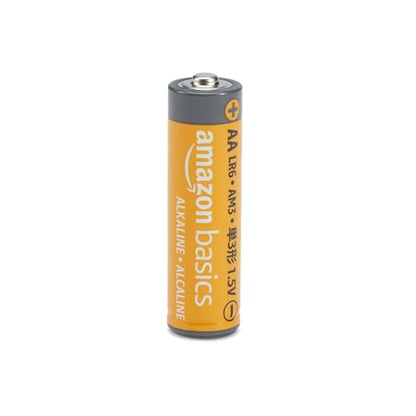Amazon Basics 100-Pack AA Alkaline Batteries, 1.5 Volt, 10-Year Shelf Life, Reliable