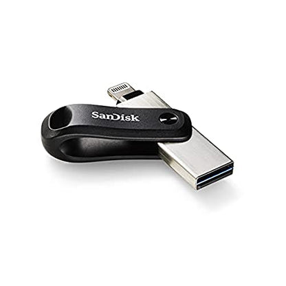 SanDisk 256GB iXpand Flash Drive Go for iPhone and iPad - SDIX60N-256G-GN6NE, Black