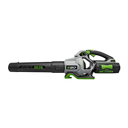 EGO Power+ LB6504 650 CFM Variable-Speed 56-Volt Lithium-ion Cordless Leaf Blower 5.0Ah Battery and Charger Included, Black