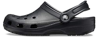 Crocs Unisex-Adult Classic Clogs (Best Sellers), Black, 6 Men/8 Women