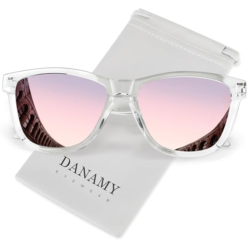 DANAMY Sunglasses Womens Polarized Sunglasses for Women Men UV Protection