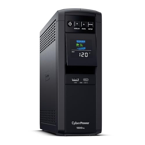 CyberPower CP1500PFCLCD PFC Sinewave UPS Battery Backup and Surge Protector