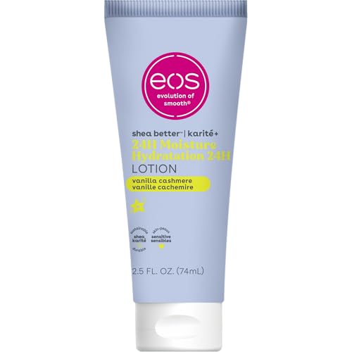 eos 24H Moisture Travel Body Lotion- Vanilla Cashmere, 2.5 fl oz