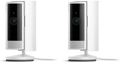Ring Indoor Cam (2nd Gen) | latest generation, 2023 release | 1080p HD Video & Color Night Vision, Two-Way Talk, and Manual Audio & Video Privacy Cover | 2-pack, White