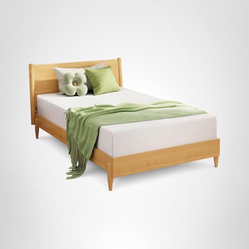 EGOHOME Full Size Memory Foam Mattress, 8 Inch Bed Mattress in A Box with Cooling Green Tea Gel, Pressure Relief with Medium Firm Support, CertiPUR-US Certified, 75''L x 54''W, ‎37.3 pounds White