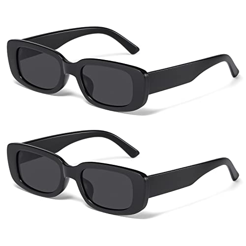 JASPIN Rectangle Sunglasses for Women Men Y2k Sun Glasses UV Protection