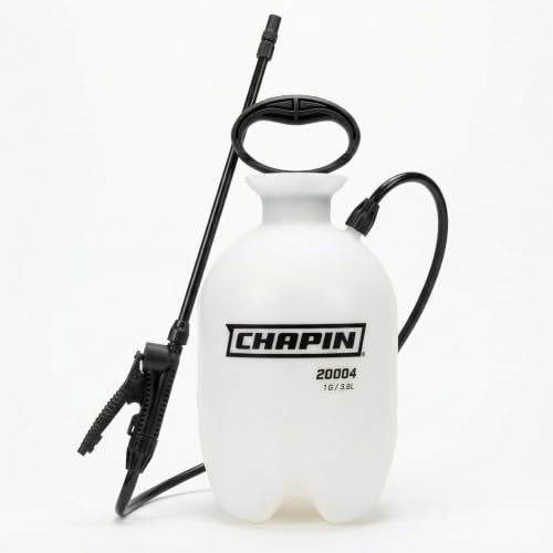 CHAPIN 20004 SureSpray 1-Gallon Pump Sprayer for Lawn, Garden & Weeds | See fluid levels at a glance; the funnel top makes filling easier, while the adjustable nozzle and 34-in hose extend reach