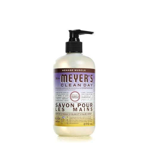 MRS. MEYER'S CLEAN DAY Hand Soap, Made with Essential Oils, Compassion Flower, 12.5 fl. oz - Pack Of 3