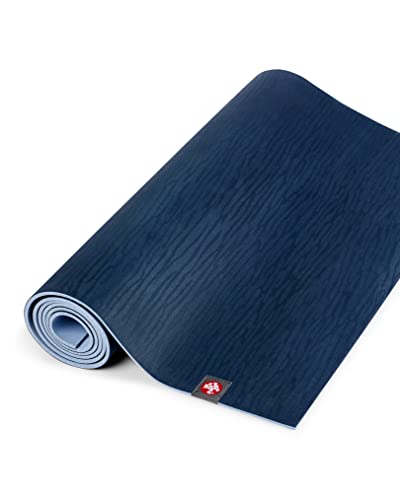 Manduka eKO Yoga Mat - For Women and Men, Strong, Durable, Non Slip Grip, 5mm Thick, 71 Inch, Midnight Blue, 180cm x 60cm x 5mm