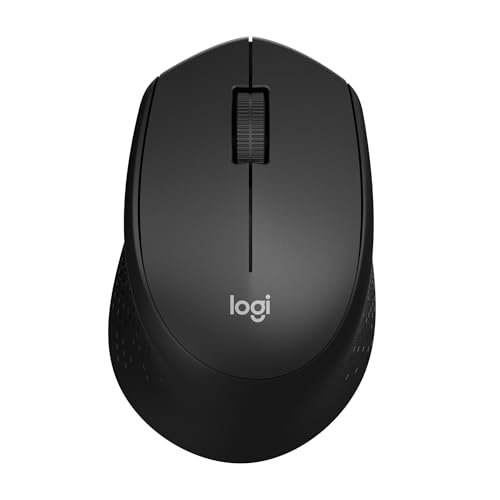 Logitech M330 SILENT Wireless Mouse, 2.4GHz with USB Receiver, Optical Tracking, Quiet & Lightweight, Long Battery Life, for PC, Mac, Laptop, Chromebook - Black