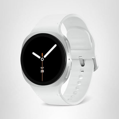 Samsung Galaxy Watch 8 (2025) 40mm Bluetooth Smartwatch, Cushion Design, Fitness Tracker, Sleep Coaching, Running Coach, Energy Score, Heart Rate Tracking, Silver [US Version, 2 Yr Warranty]