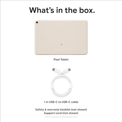 Google Pixel Tablet - Android Tablet with 11-Inch Screen and Extra-Long Battery Life - Porcelain - 8 GB RAM - 128 GB