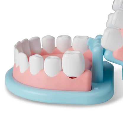 Melissa & Doug Super Smile Dentist Play Set, 25-Piece Dentist Kit with Oversized Teeth, Large Tools & Accessories, Kids Toys for Girls & Boys 3+