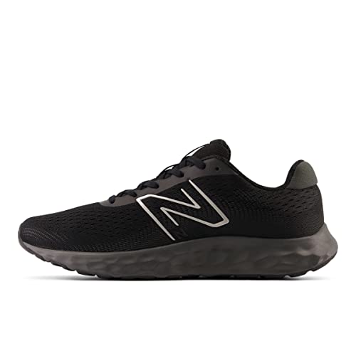 New Balance Men's 520 V8 Running Shoe, Black/Black, 12