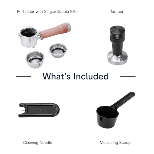 De'Longhi Dedica Duo Compact Espresso Machine - Cold Brew Coffee Maker with Milk Frother Wand- for Espresso, Hot & Iced Coffee, Cappuccinos, Lattes & Home Barista Brewing, Rosé Pink