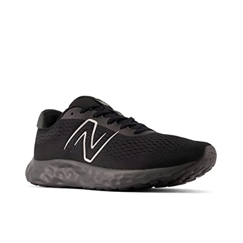 New Balance Men's 520 V8 Running Shoe, Black/Black, 12