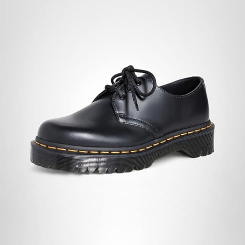 Dr. Martens, Unisex 1461 Bex 3 Eye Oxford, Black Smooth, 7 US Women/6 US Men