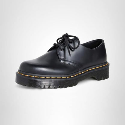 Dr. Martens, Unisex 1461 Bex 3 Eye Oxford, Black Smooth, 7 US Women/6 US Men
