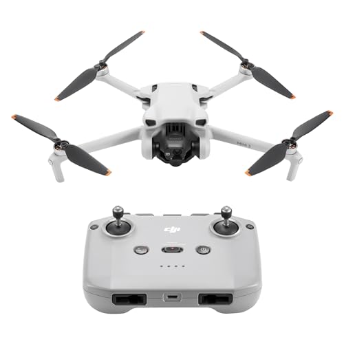 DJI Mini 3, Lightweight 3x Mechanical Gimbal Mini Camera Drone with 4K HDR Video, 38-min Flight Time, up to 32800ft (10km) Video Transmission, True Vertical Shooting, GPS Auto Return Integrated