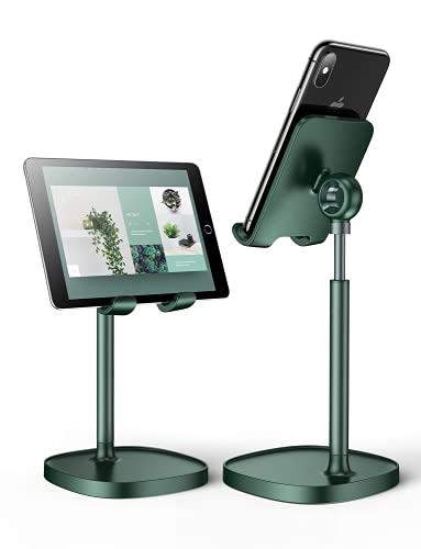 LISEN Cell Phone Stand Adjustable Phone Holer for Desk, Computer Office Desk Accessories for iPhone 16 Holder Women Kitchen Essentials Fits All Mobile Phones Switch Kindle iPads Tablet 4-10in