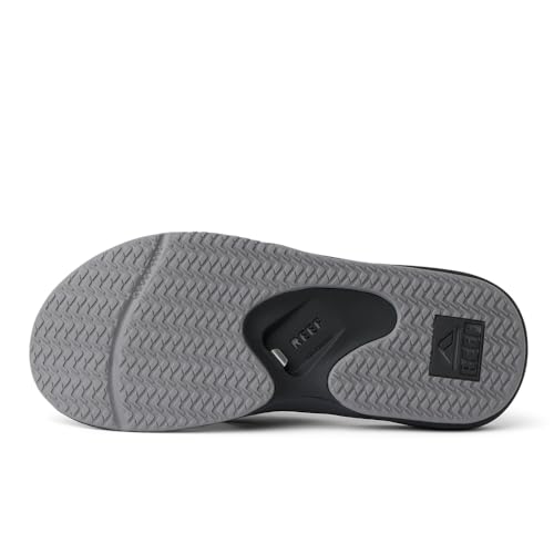 Reef Men's Cushion Fanning Flip-Flop, Black, 10