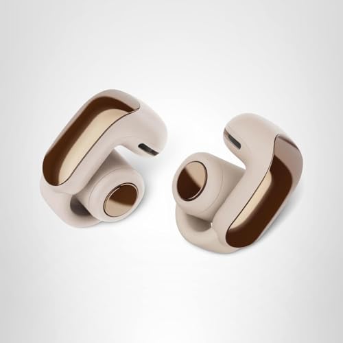 Bose Ultra Open Earbuds - Bluetooth Open Ear Earbuds with OpenAudio for Awareness, Clip-On Design for Comfort, Water Resistant, Up to 48 Hrs of Playtime, Driftwood Sand - Limited Edition Color