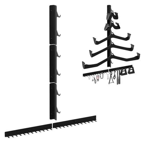 Jsiangoe LAT Pull Down Bar Storage Rack Wall Mount,Gym Storage Wall Organizer for LAT Pulldown Attachments Cable Attachment, Gym Accessories, Workout Equipment, Home Gym Fitness Wall Storage Rack