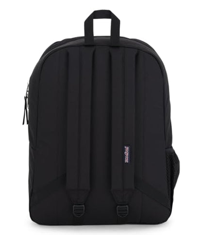 JanSport Cross Town Backpack - Travel, or Work Bag with Water Bottle Pocket, Black