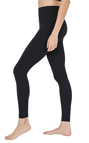 90 Degree By Reflex - High Waist Power Flex Legging – Tummy Control - Black Medium