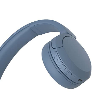 Sony WH-CH520 Wireless Headphones Bluetooth On-Ear Headset with Microphone, Blue