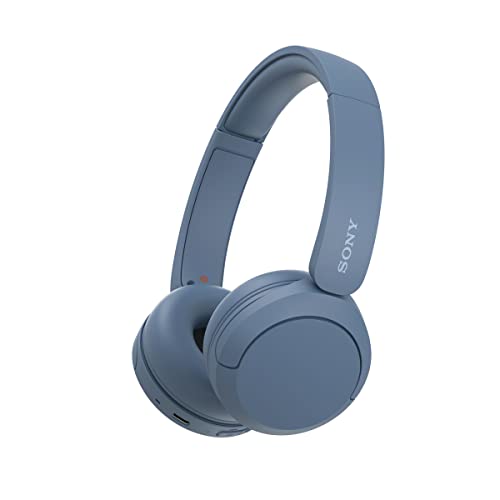 Sony WH-CH520 Wireless On-Ear Bluetooth Headphones with Microphone, Blue