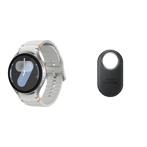 Samsung Galaxy Watch 7 44mm Bluetooth AI Smartwatch + Free SmartTag2 Bundle, Energy Score, Wellness Tips, Heart Rate Tracking, Sleep Monitor, Fitness Tracker, 2024, Silver [US Version]