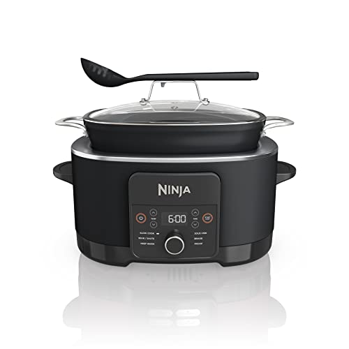 Ninja® PossibleCooker™ PLUS 6-in-1, 8.5-qt, Black, MC1010 | Replaces 12 appliances, Sous Vide & Proof, glass lid, nonstick oven-safe pot to 500°F, cooker-to-oven-to-table.