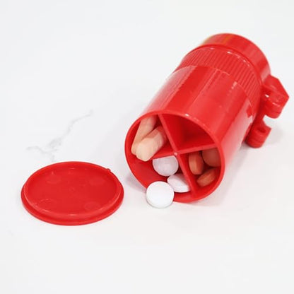HealthSmart 2 Pack - 4-in-1 Pill Cutter, Crusher & Storage with Drinking Cup, Portable Medication Organizer for Travel, Seniors, Splitter, Pill Box for Small and Tiny to Large Pills – Multi-Tool