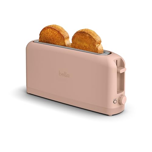 bella Fits-Anywhere™ 2-Slice Slim Toaster, Long Slot & Extra Wide, Blossom