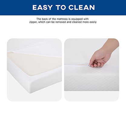 6/8/10/12 inch Gel Memory Foam Mattress for Cool Sleep & Pressure Relief, Medium Firm Mattresses CertiPUR-US Certified/Bed-in-a-Box/Pressure Relieving (10 in, Queen)