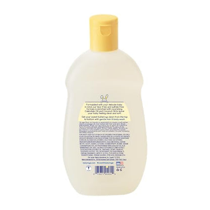 Baby Magic Gentle Hair & Body Wash | Tear-Free, Free of Parabens, Phthalates, Sulfates and Dyes, Calendula Oil & Coconut Oil, Soft Powder Scent, 9 Fl Oz