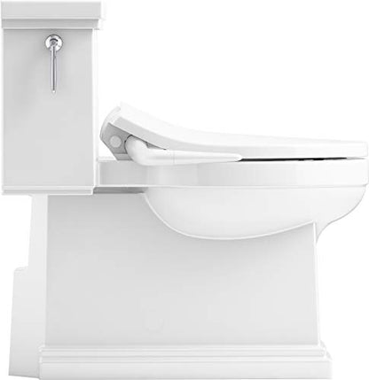 KOHLER 5724-0 PureWash M250 Elongated Bidet Toliet Seat, Manual Non-Electric Bidets for Existing Toilets, Adjustable Bidet Sprayer, White