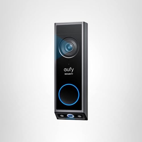 eufy Security Video Doorbell E340, 2K Full HD Dual Cameras & Head-to-Toe View, Doorbell Camera Wireless & Wired, Delivery Guard, Color Night Vision, Two-Way Talk, Motion Detection, No Monthly Fee